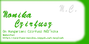 monika czirfusz business card